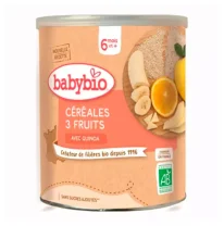 BABYBIO - nemléčná ovocná kaše (3 druhy ovoce) 220 g