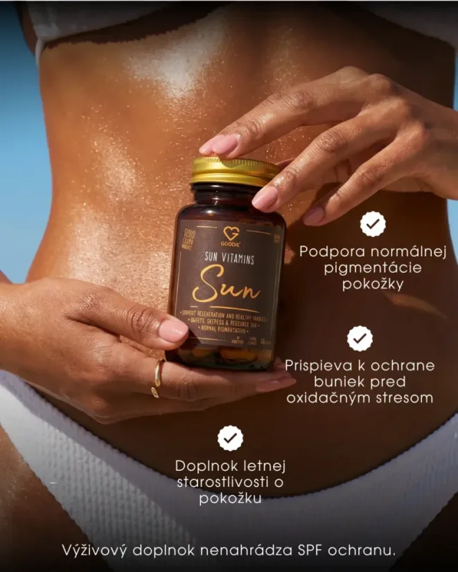 SK Sun Vitamins podporujú normálnu pigmentáciu pokožky a chránia bunky pred oxidačným stresom