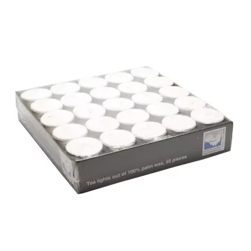 Kerzenfarm - Přírodní čajové svíčky neparfémované nontoxic - Tealights 50 ks