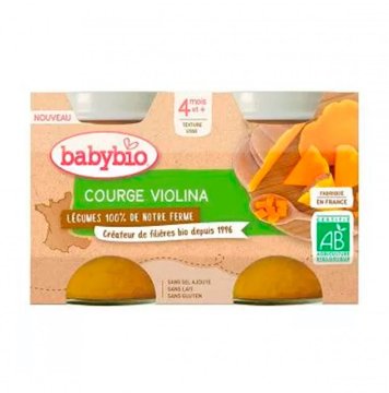 BABYBIO - przekąska z dyni Violina z gospodarstwa ekologicznego 2×130 g