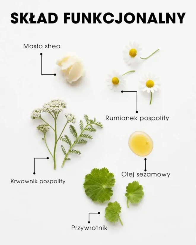 PL Mydło Naturalne - Intymne - skład produktu, rumianek, olej sezamowy, masło shea