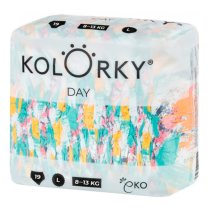 Kolorky DAY - Dětské pleny - Brushes - velikost L 8-13 kg (19 ks)