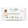 Eco by Naty - Vlhčené ubrousky - bez vůně (56 ks)