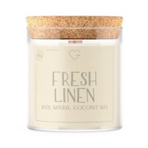 Świeca z drewnianym trzaskającym knotem - Green Tea & Lemon 280 g