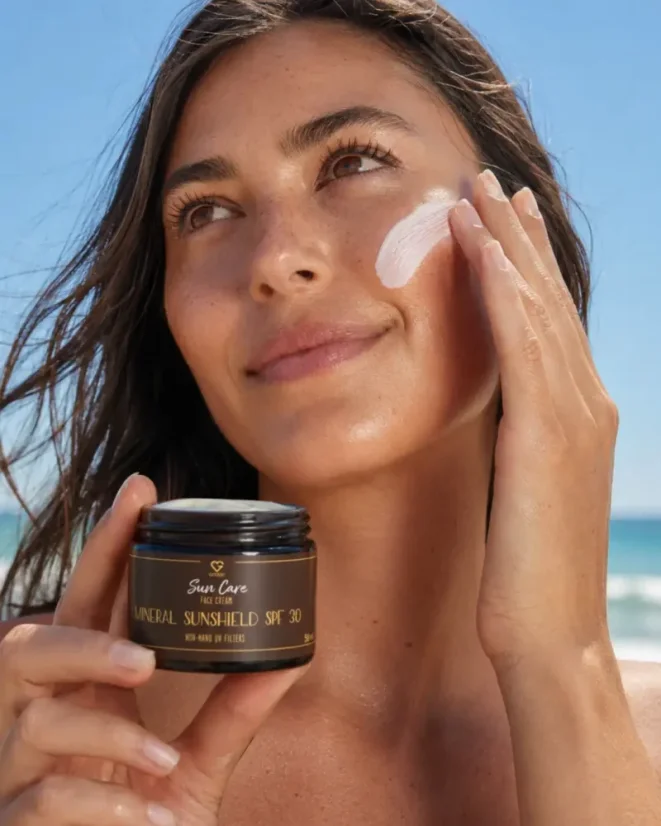 Krem do twarzy z filtrem przeciwsłonecznym SPF 30 Mineral Sunshield - Krem mineralny SPF 30 10 ml