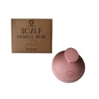 Masážní kartáč na pokožku hlavy - Scalp massage brush - růžový SK