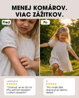 SK Přírodní repelent NATURAL ANTI INSECT - sprej proti hmyzu – menej komárov, recenzie zákazníkov