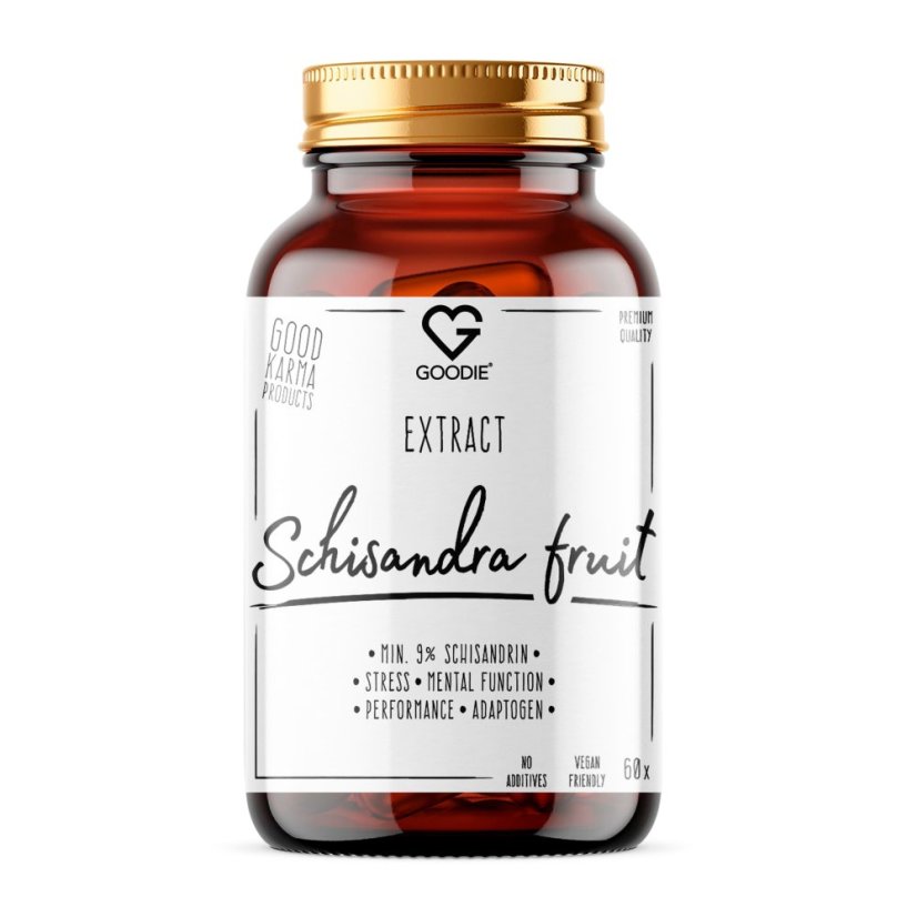 Schizandra – extrakt min. 9 % schisandrin – Schisandra chinensis (Klanopraška) – kapsuly 60 ks SK