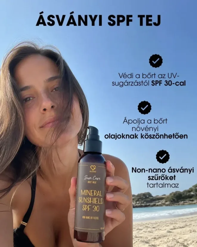 HU Ásványi naptej SPF 30 – védi és ápolja a bőrt