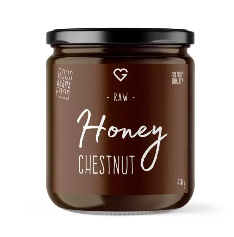 Miód kasztanowy - Chestnut honey RAW 410 g PL