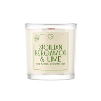 Świeca z drewnianym trzaskającym knotem - Sicilian Bergamot & Lime 80 g