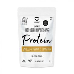 Fermentovaný Rastlinný protein Vegan - vanilka & banán & skořice / Plant-based protein - Vanilla & Banana & Cinnamon - 35 g (1 PORCE)