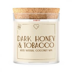 Svíčka s dřevěným praskajícím knotem - Dark Honey & Tobacco 280 g