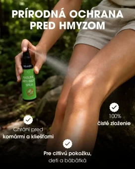 SK Přírodní repelent NATURAL ANTI INSECT - sprej proti hmyzu – prírodná ochrana pred hmyzom