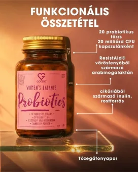 HU Probiotikum nőknek 30 db - Women's Balance Probiotics - funkcionális összetétel