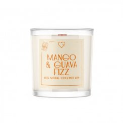 Svíčka s dřevěným praskajícím knotem - Mango & Guava Fizz 50 g