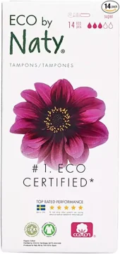 Eco by Naty - Tampony s aplikátorem - super 14 ks