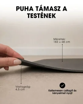 Gyakorlószőnyeg Oval - fekete