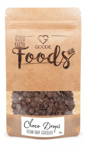 Choco Drops - tmavá horká čokoláda vegan 150 g