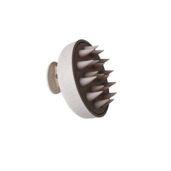 Fejbőrmasszírozó kefe - Scalp massage brush - bézs HU