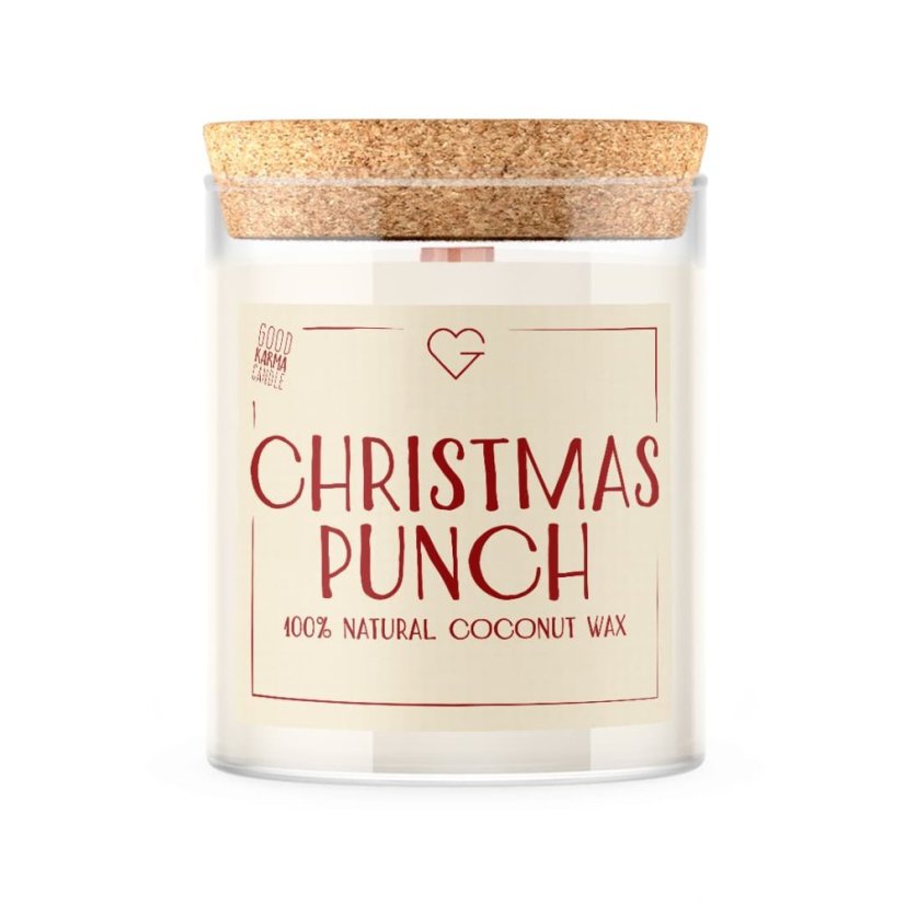 Svíčka s praskajícím dřevěným knotem - Christmas Punch 160 g CZ