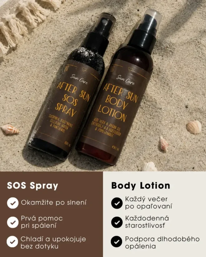 SOS sprej po opaľovaní s panthenolom 5 % a aloe vera 150 ml