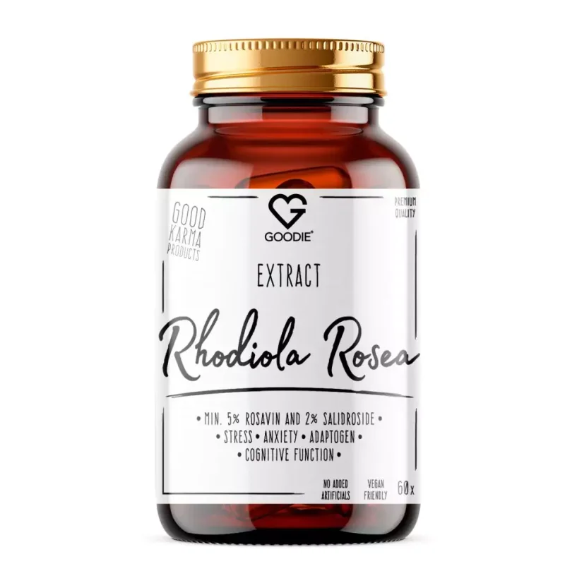Rhodiola rosea - ekstrakt min. 5% rozawiny i 2% salidrozydu - kapsułki 60 szt. PL
