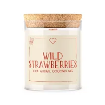 Svíčka s dřevěným praskajícím knotem - Lesní jahody - Wild Strawberries 160 g