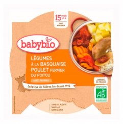 BABYBIO - denní svačinka se zeleninou s baskickým kuřetem a rýží 260 g