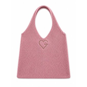 Knitted Bag Pink - Pletená taška Růžová 1 ks