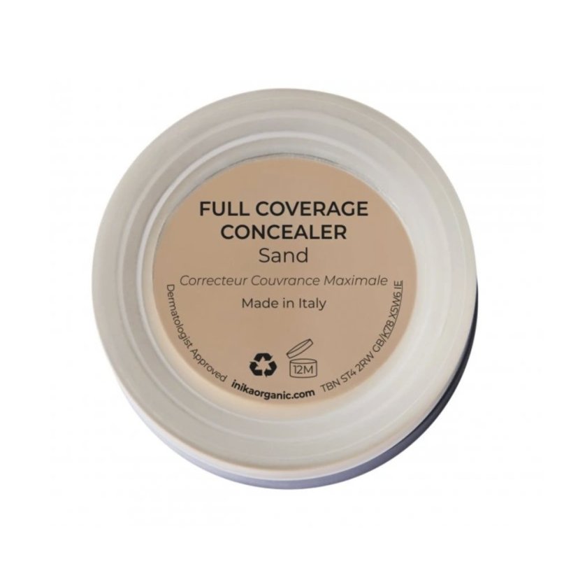 Inika Organic - Full Coverage Concealer - BIO korektor plně krycí - Sand 3,5 g SK