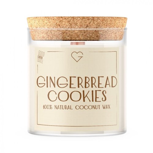 Svíčka s dřevěným praskajícím knotem - Gingerbread Cookies 280 g