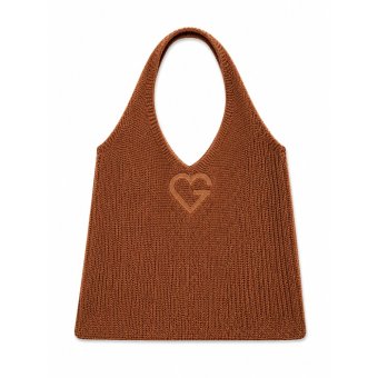 Knitted Bag Brown - Pletená taška Hnědá 1 ks