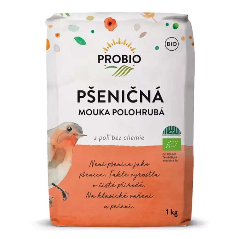 Mąka pszenna średnio mielona BIO 1 kg PL