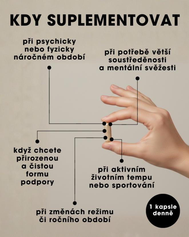 Vitálne huby - Ultimátny komplex - 5 synergických druhov - duálne extrakty - 60 kapsúl