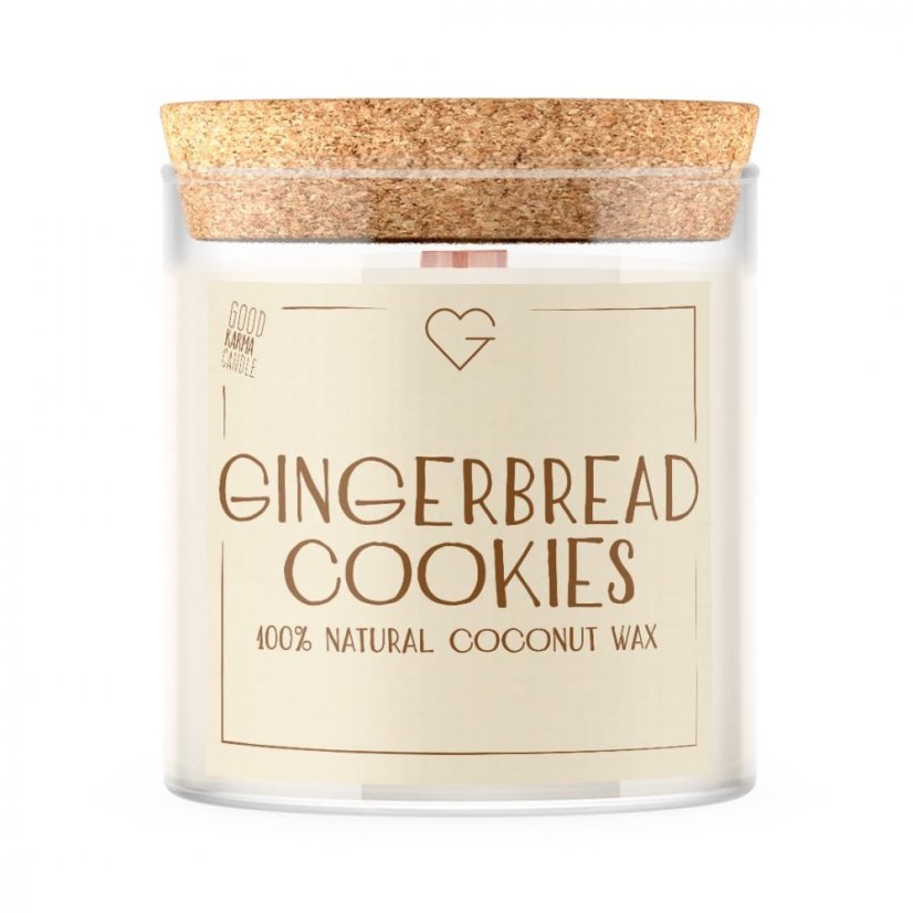 Svíčka s dřevěným praskajícím knotem - Gingerbread Cookies 280 g CZ