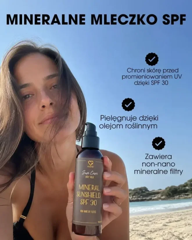 PL Mineralne mleczko przeciwsłoneczne SPF 30 - chroni i pielęgnuje skórę