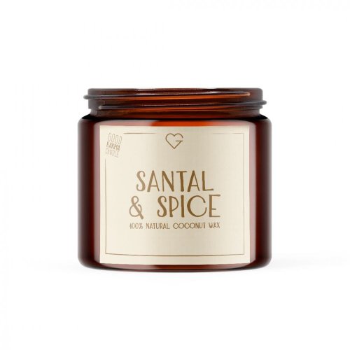 Svíčka s bavlněným knotem - Santal & Spice 80 g