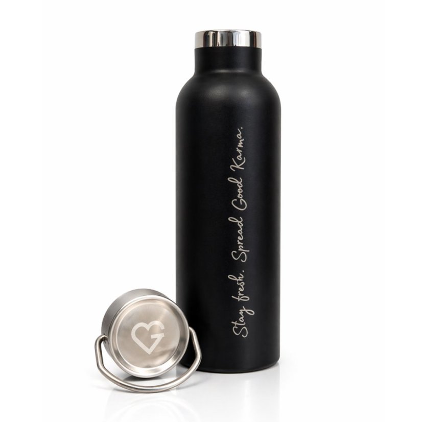 Stylová lahev na vodu GOODIE – Black - 750 ml