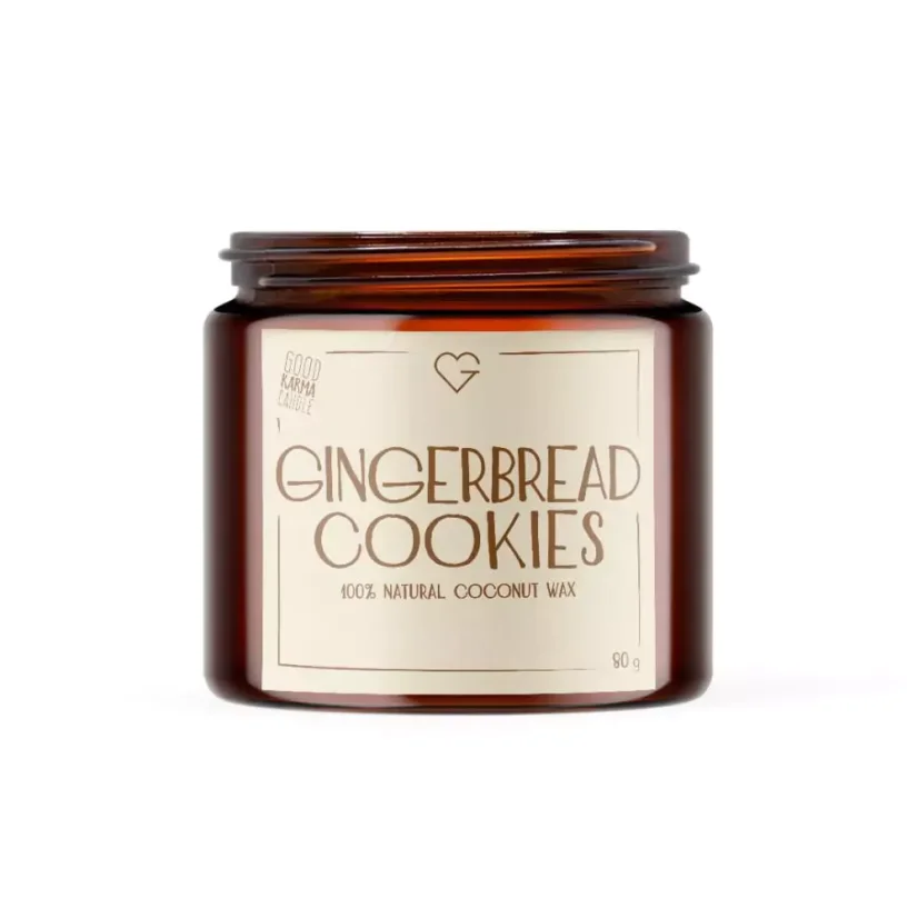 Svíčka s bavlněným knotem - Gingerbread Cookies 80 g CZ