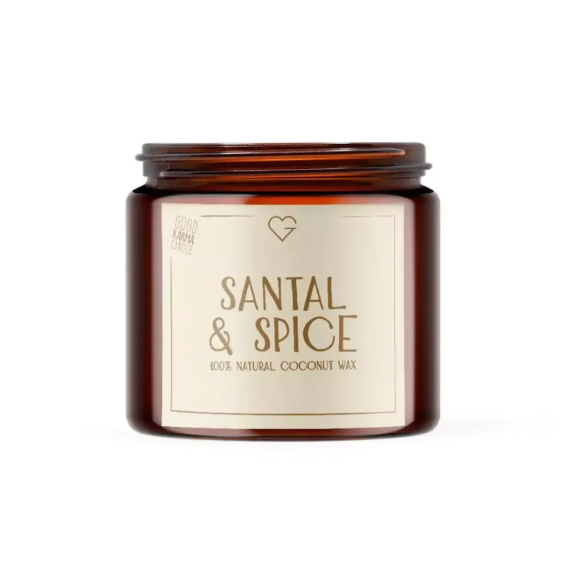 Sviečka s bavlneným knôtom - Santal & Spice 80 g SK