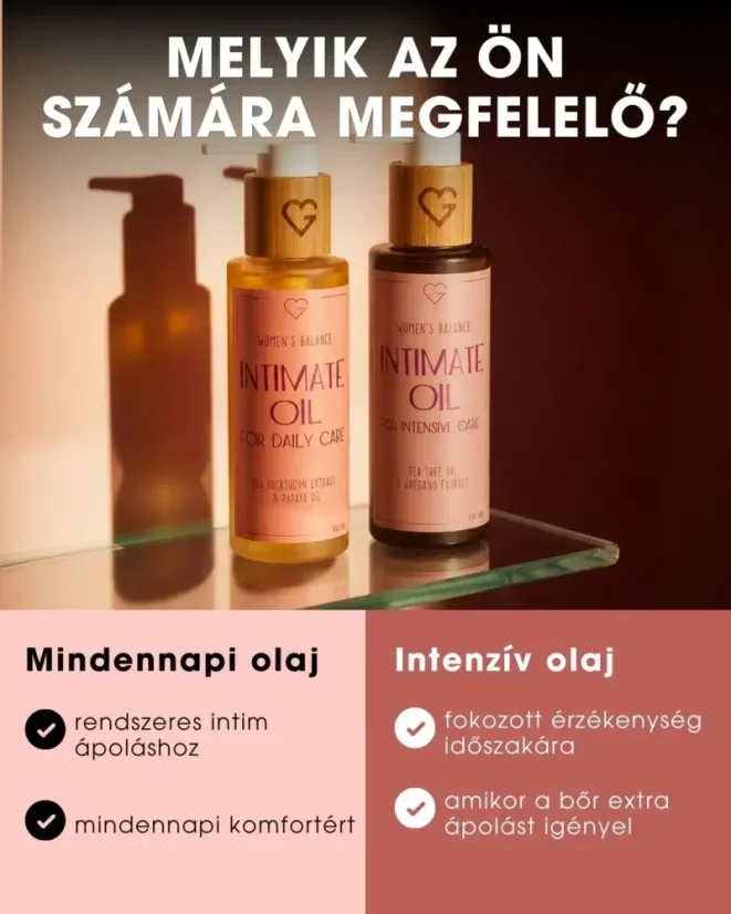 Intim olaj intenzív ápoláshoz 100 ml