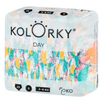 Kolorky DAY - Dětské pleny - Brushes - velikost S 3-6 kg (25 ks)