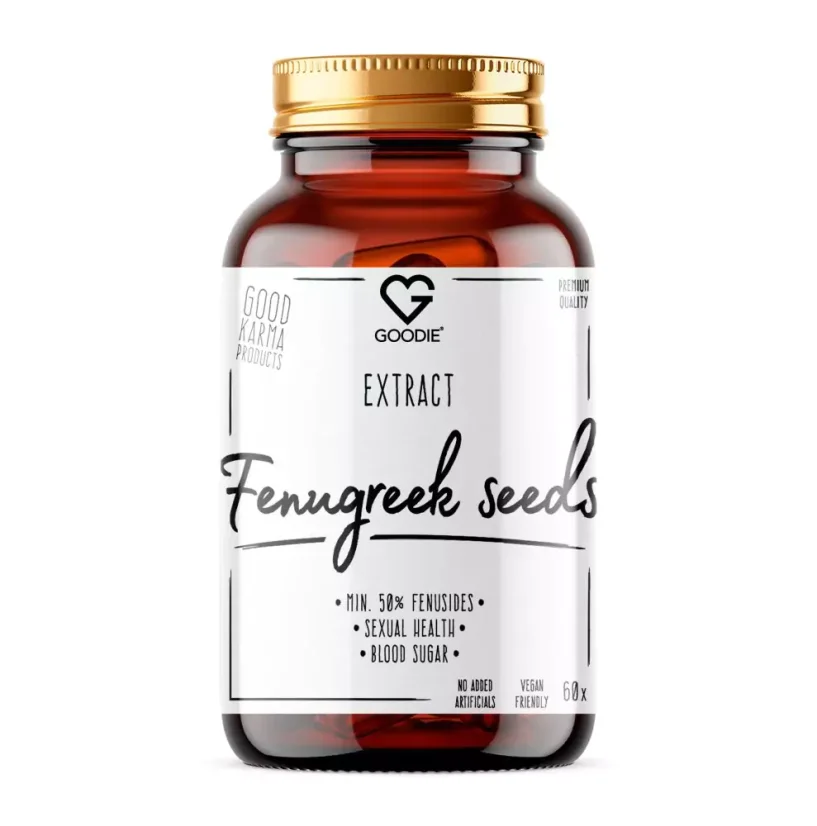 Fenugreek - Pískavice řecké seno - extrakt min. 50 % fenuside - 60 kapslí CZ