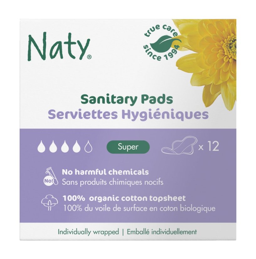 Eco by Naty - Denné vložky s krídelkami - super 12 ks SK