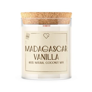 Svíčka s dřevěným praskajícím knotem - Madagascar Vanilla 160 g
