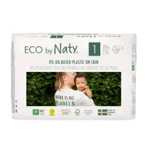 Pieluchy jednorazowe - Eco by Naty - rozmiar 1 - od 2 do 5 kg (25 szt.)