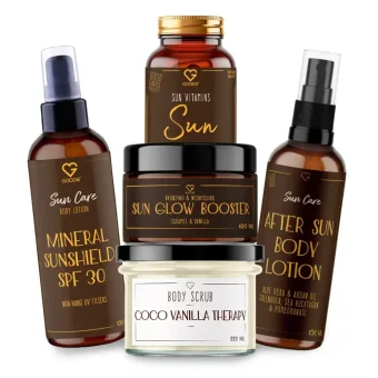 Golden Tan Routine Set