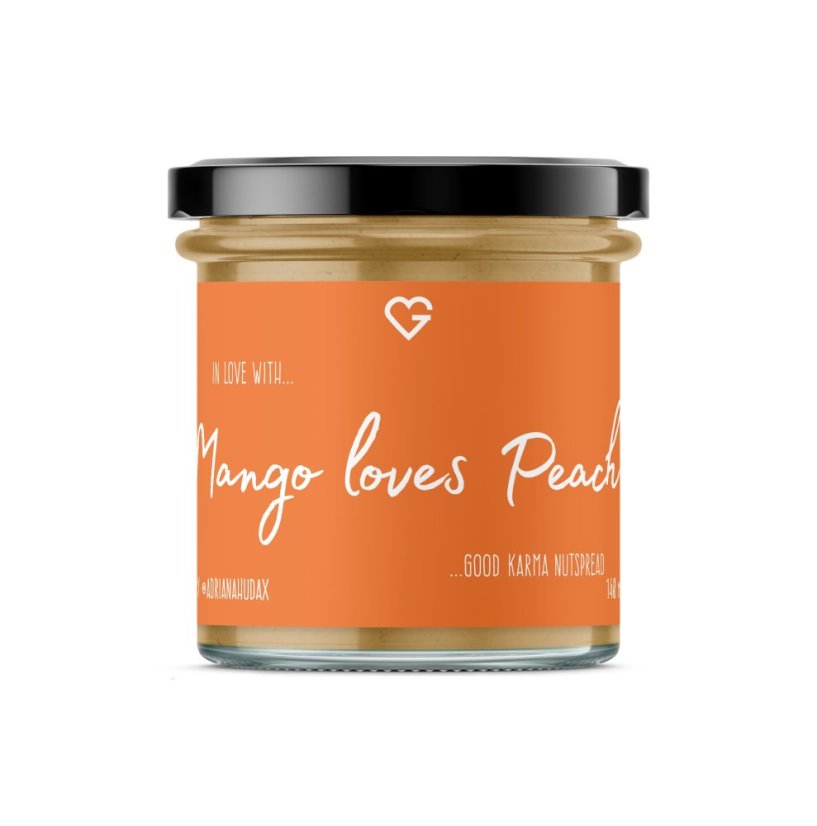 Mango loves Peach (tonkapeach) - ořechový krém 140 ml