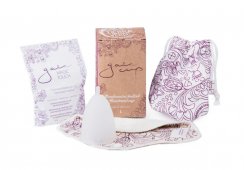 Gaia cup - menstruační kalíšek + slipová vložka a čistící prášek - velikost L